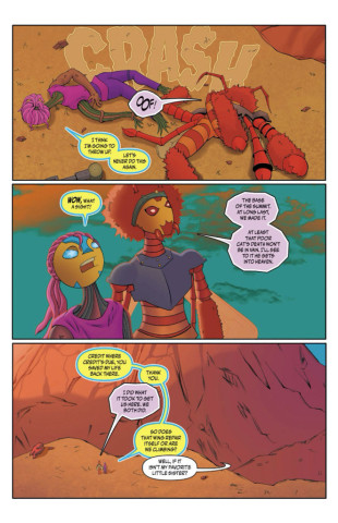 Bad Natures #5 Lettering Sample of Bad Natures #5