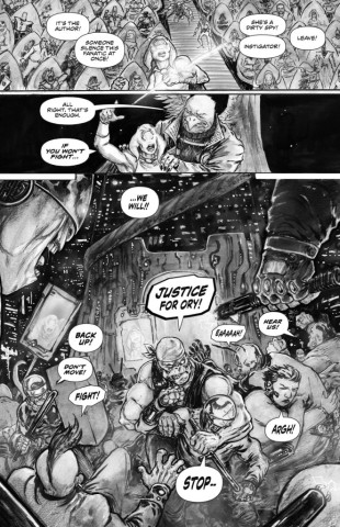 The Coretan Times #4 Lettering Sample of The Coretan Times #4